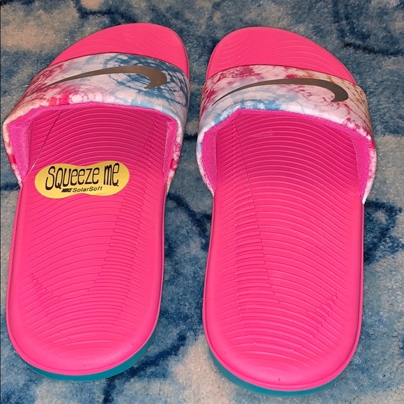 Nike Kawa Girl Slides Sandals Pink New - Picture 5 of 6